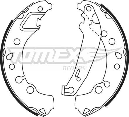 TOMEX brakes TX 23-45 - Set saboti frana www.parts5.com