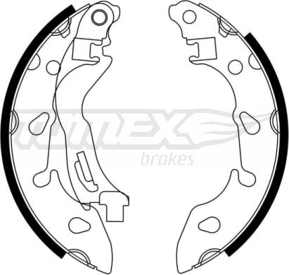 TOMEX brakes TX 23-04 - Set saboti frana www.parts5.com