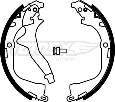 TOMEX brakes TX 23-03 - Brake Shoe Set www.parts5.com