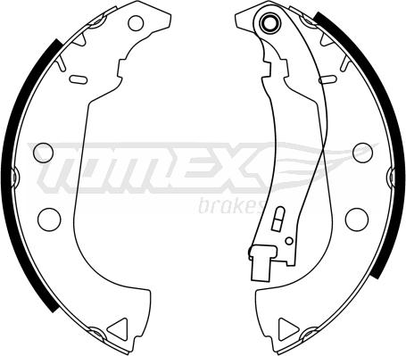 TOMEX brakes TX 23-15 - Brake Shoe Set www.parts5.com