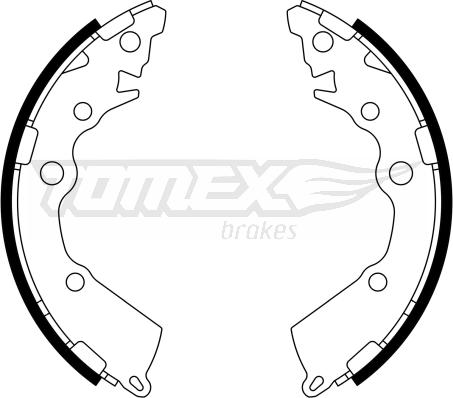 TOMEX brakes TX 23-18 - Brake Shoe Set www.parts5.com