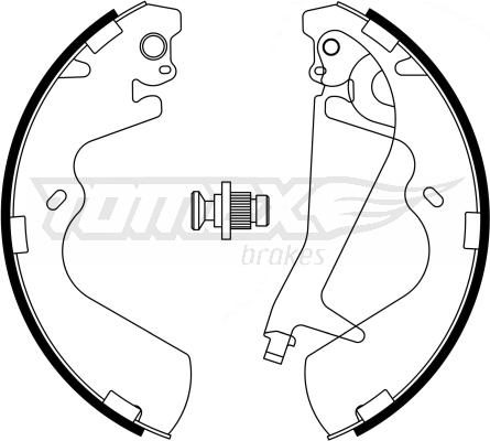 TOMEX brakes TX 23-25 - Garnitura zavorne celjusti www.parts5.com