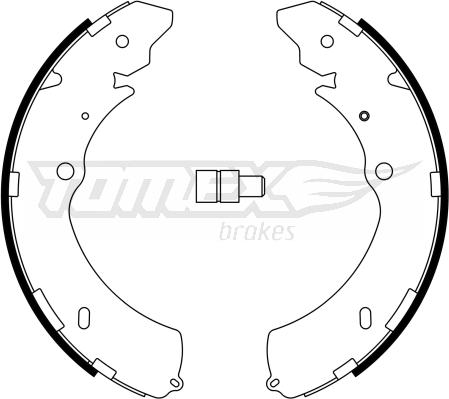 TOMEX brakes TX 23-28 - Fren pabuç takımı www.parts5.com