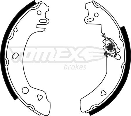 TOMEX brakes TX 23-22 - Fékpofakészlet www.parts5.com