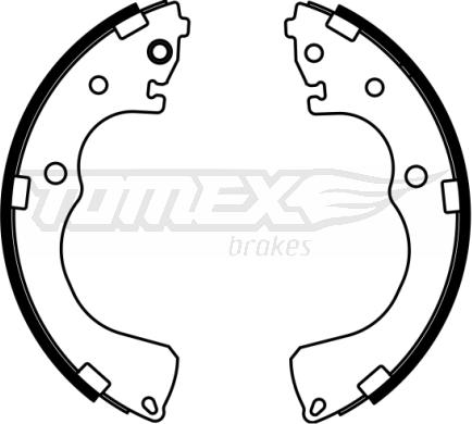 TOMEX brakes TX 22-99 - Brake Shoe Set www.parts5.com