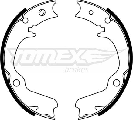 TOMEX brakes TX 22-41 - Комплект тормозных колодок, барабанные www.parts5.com