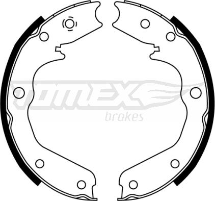 TOMEX brakes TX 22-43 - Brake Shoe Set www.parts5.com