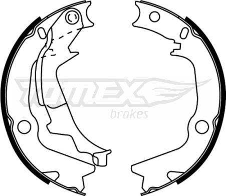 TOMEX brakes TX 22-53 - Piduriklotside komplekt parts5.com