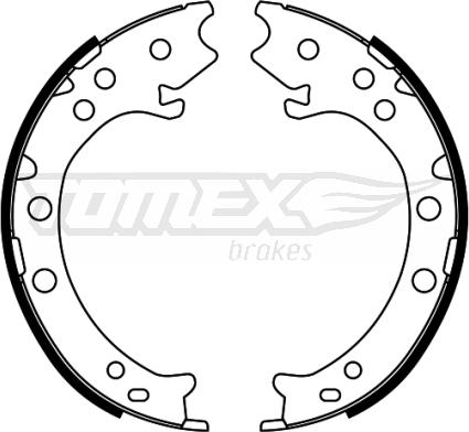 TOMEX brakes TX 22-52 - Piduriklotside komplekt www.parts5.com