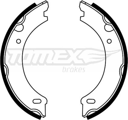 TOMEX brakes TX 22-09 - Set saboti frana www.parts5.com