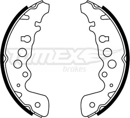 TOMEX brakes TX 22-04 - Brake Shoe Set www.parts5.com