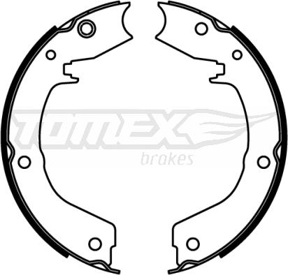 TOMEX brakes TX 22-19 - Комплект тормозных колодок, барабанные www.parts5.com