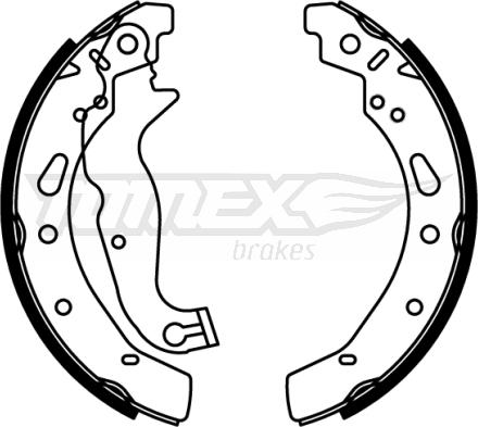 TOMEX brakes TX 22-80 - Juego de zapatas de frenos www.parts5.com