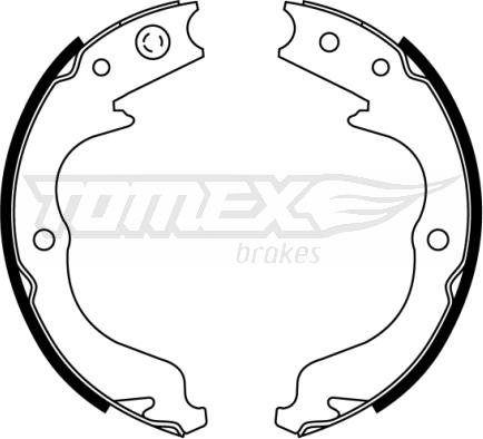 TOMEX brakes TX 22-81 - Sada brzdových čeľustí www.parts5.com