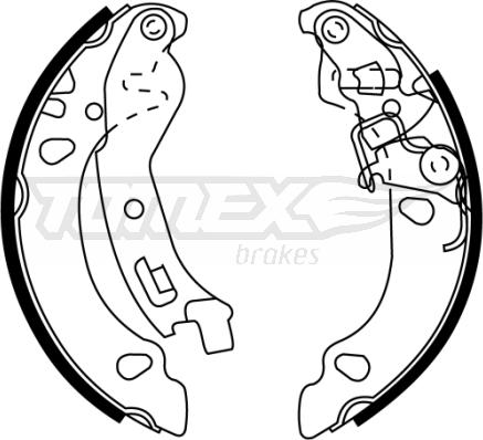 TOMEX brakes TX 22-36 - Set saboti frana www.parts5.com