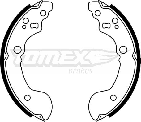 TOMEX brakes TX 22-31 - Brake Shoe Set www.parts5.com