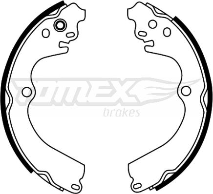 TOMEX brakes TX 22-32 - Zestaw szczęk hamulcowych www.parts5.com