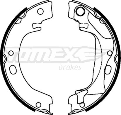 TOMEX brakes TX 22-28 - Sada brzdových čeľustí www.parts5.com