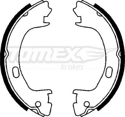 TOMEX brakes TX 22-71 - Brake Shoe Set www.parts5.com