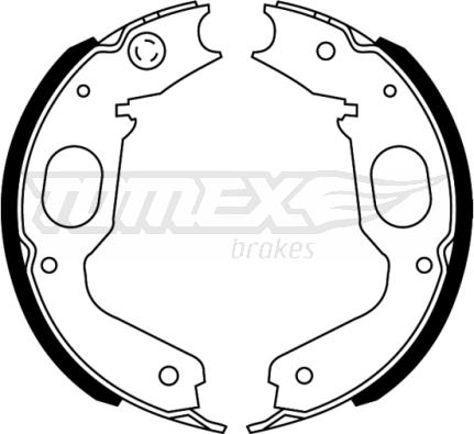 TOMEX brakes TX 22-73 - Set saboti frana www.parts5.com