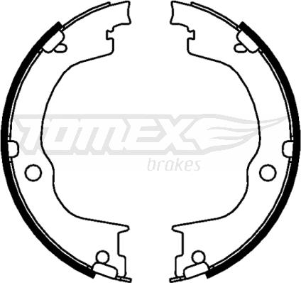 TOMEX brakes TX 22-77 - Set saboti frana www.parts5.com