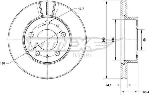 TOMEX brakes TX 70-60 - Brake Disc parts5.com