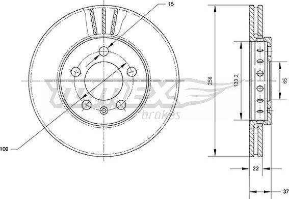 TOMEX brakes TX 70-03 - Спирачен диск www.parts5.com