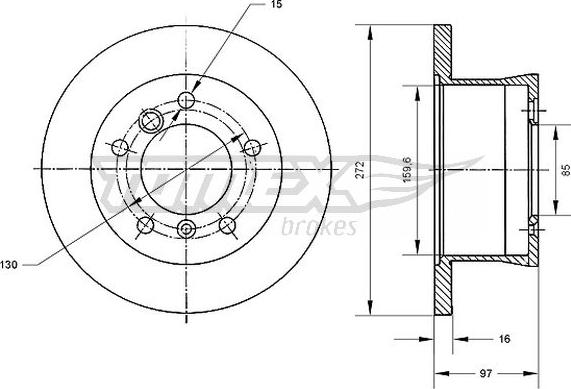 TOMEX brakes TX 70-35 - Jarrulevy www.parts5.com