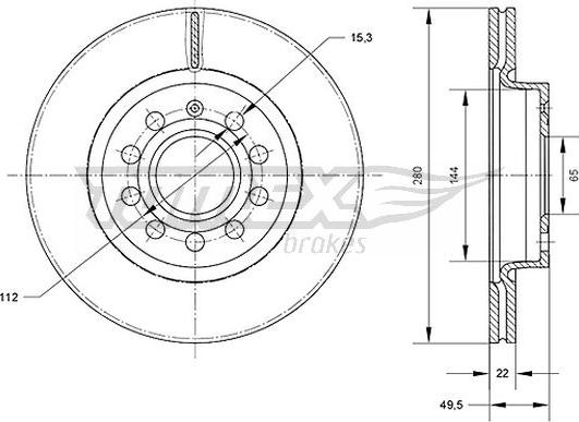 TOMEX brakes TX 70-30 - Тормозной диск www.parts5.com