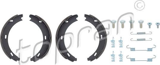 Topran 401 022 - Set saboti frana, frana de mana www.parts5.com