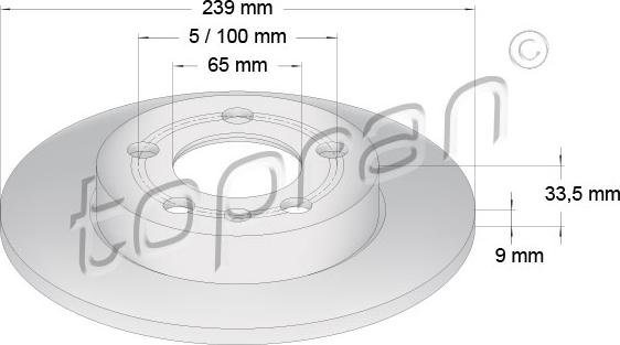 Topran 109 789 - Спирачен диск www.parts5.com