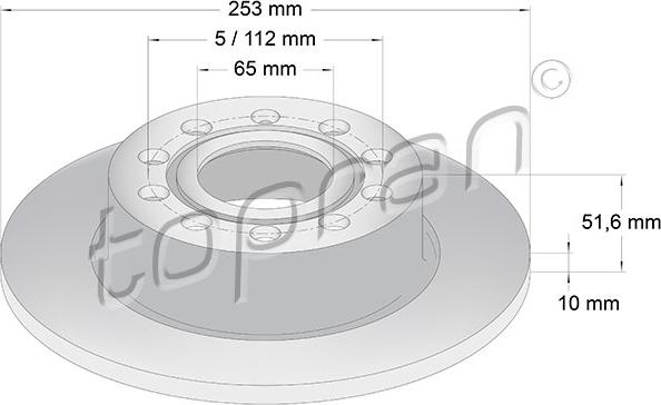 Topran 110 079 - Δισκόπλακα www.parts5.com