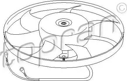 Topran 111 437 - Ventilador, refrigeración del motor www.parts5.com