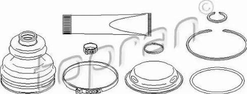 Topran 111 640 - Bellow, drive shaft www.parts5.com