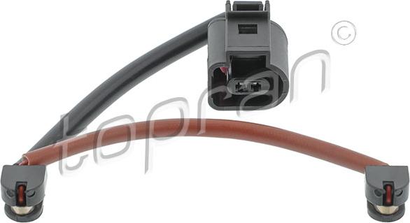 Topran 113 550 - Senzor de avertizare,uzura placute de frana www.parts5.com