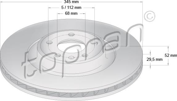 Topran 113 008 - Brake Disc www.parts5.com