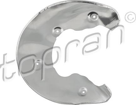 Topran 117 960 - Splash Panel, guard, brake disc www.parts5.com