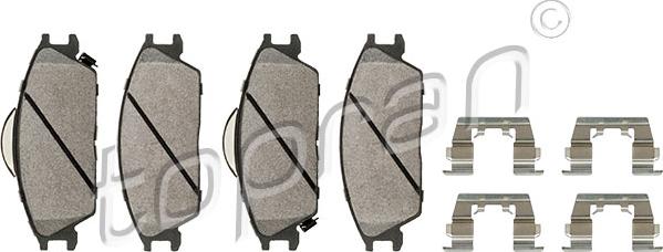 Topran 820 370 - Set placute frana,frana disc www.parts5.com