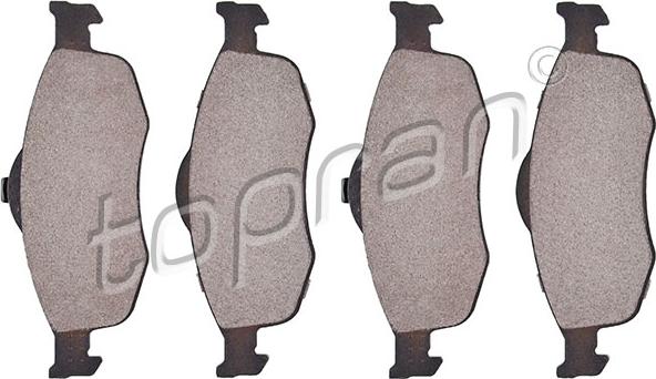 Topran 300 609 - Set placute frana,frana disc www.parts5.com