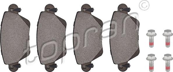 Topran 302 051 - Brake Pad Set, disc brake parts5.com