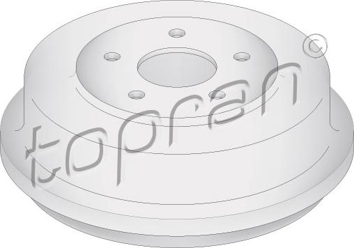 Topran 302 250 - Brake Drum parts5.com