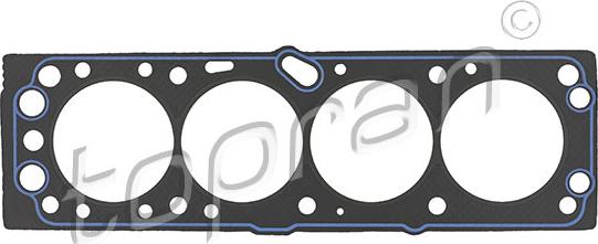 Topran 205 529 - Gasket, cylinder head www.parts5.com