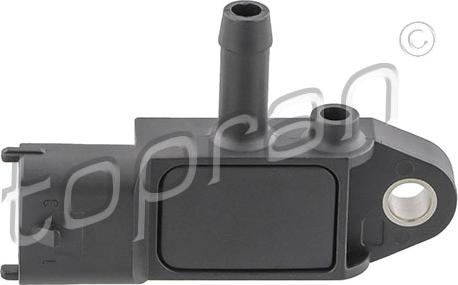 Topran 208 016 - Capteur, pression des gaz échappement www.parts5.com