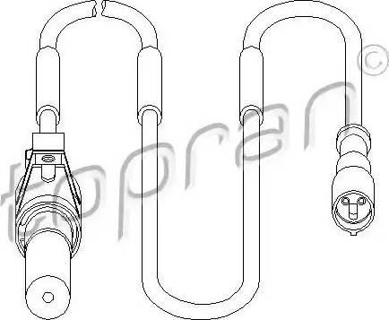 Topran 207 451 - Sensor, wheel speed www.parts5.com