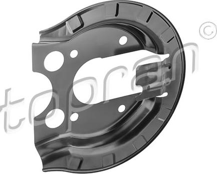 Topran 724 163 - Splash Panel, guard, brake disc www.parts5.com