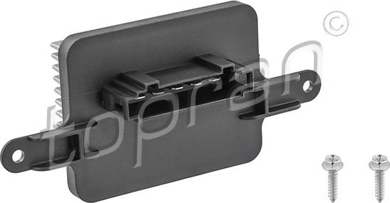 Topran 724 117 - Resistor, interior blower www.parts5.com