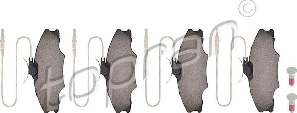 Topran 721 430 - Brake Pad Set, disc brake www.parts5.com