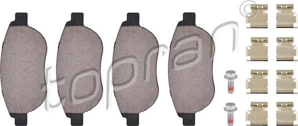 Topran 721 239 - Brake Pad Set, disc brake parts5.com