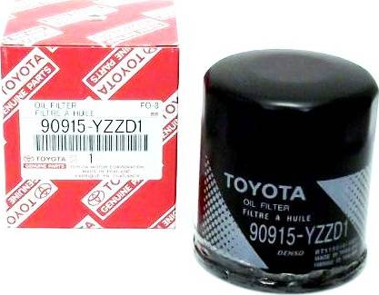 TOYOTA 90915YZZD1 - Olejový filtr www.parts5.com