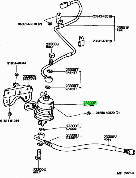 TOYOTA 2330049135 - Yakıt filtresi www.parts5.com